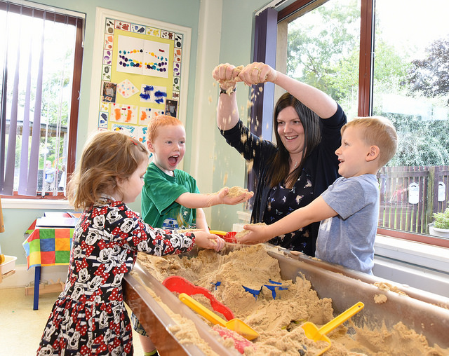 Children benefiting from early years learning