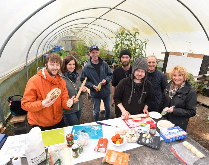 Sustainable Thinking Scotland growing food for the local foodbank.