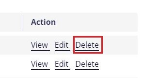 Delete Annual Leave button hightlighted
